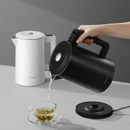 Ấm đun siêu tốc Locknlock Digital electric kettle 220-240V, 50/60Hz, 1850-2200W,1.7L 2 Màu (Đen, Trắng) - EJK226